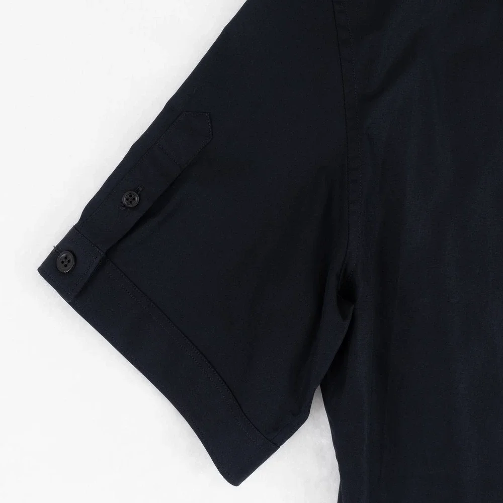 NWOT Alexander McQueen Button-Down Shirt Short-Sleeve Men's 48 (Medium) Black - Picture 4 of 8